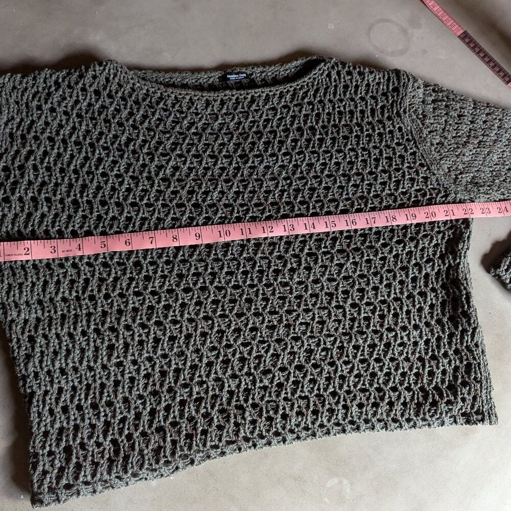 Massimo Dutti Cotton blend cutwork sweater - Picture 3 of 7